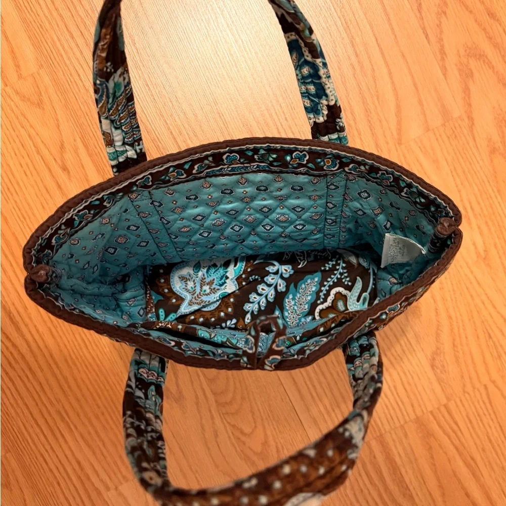 Vera Bradley Three Mini Bags Elegant Floral Brown - Picture 2 of 6